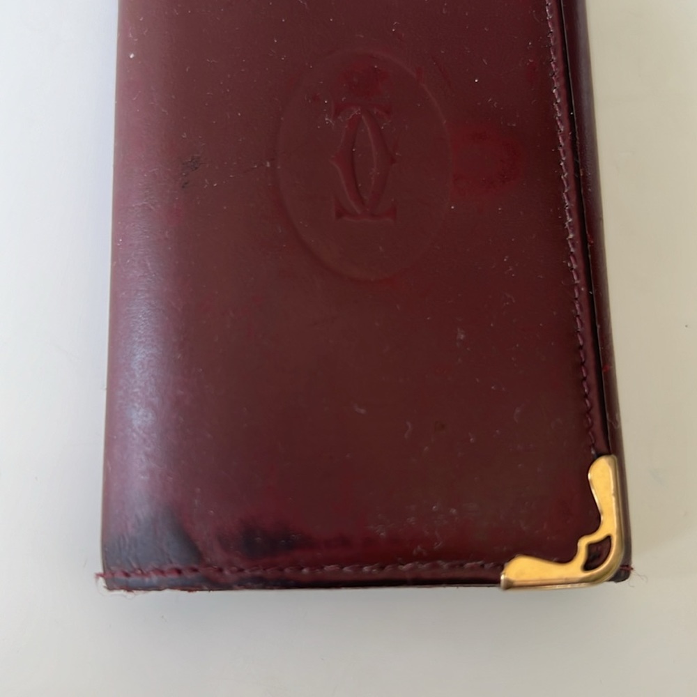 Authentic Must de Cartier, 6 key ring holder . Burgundy calfskin - Picture 11 of 11